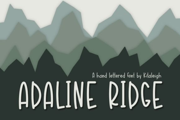 Adaline Ridge: A Font That Bridges Nature and Meaning