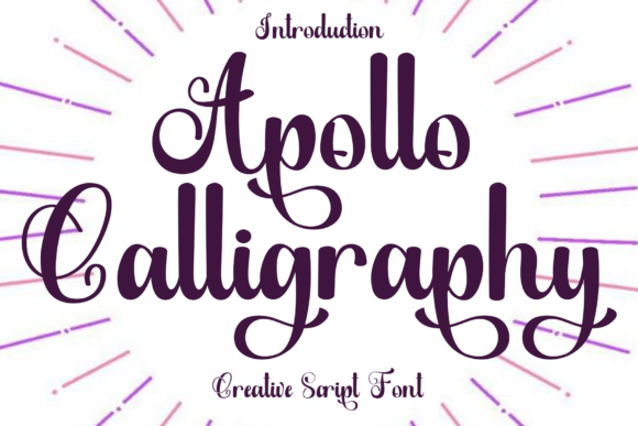Apollo Calligraphy: A Warm and Playful Font for Creative Projects