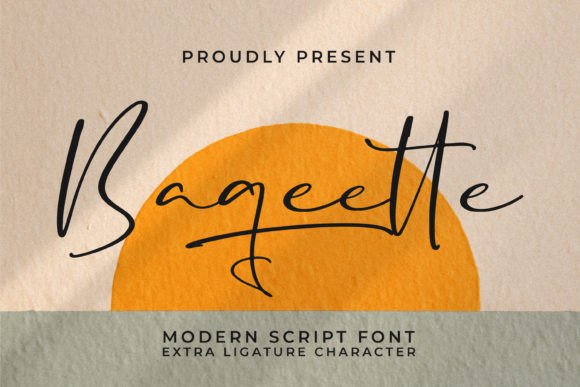 Baqeette: A Modern Script Font for Premium Branding and Design