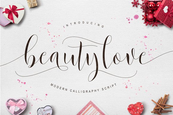 Beautylove: A Modern Calligraphy for Elegant Design