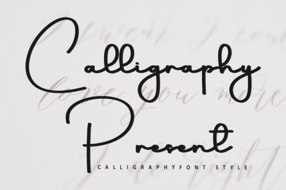 Calligraphy Present: A Timeless Font for Creative Expression