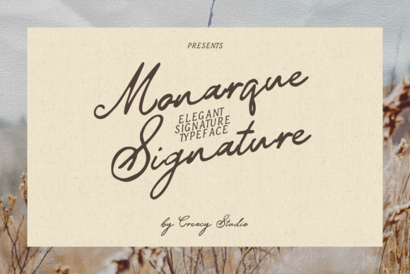 Monarque Signature: The Ultimate Typeface for Elegance and Modernity