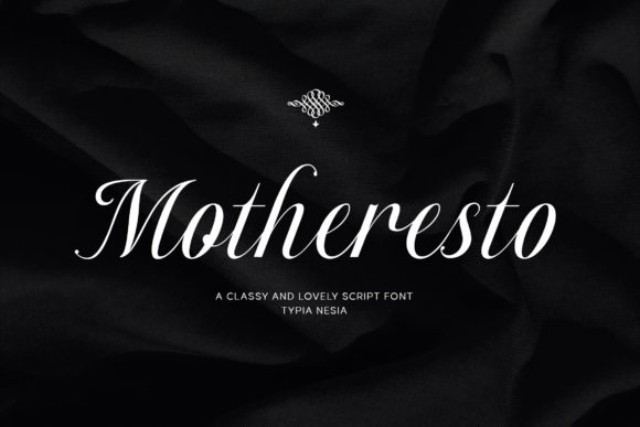 Motheresto: A Versatile Script Font for Creative Design