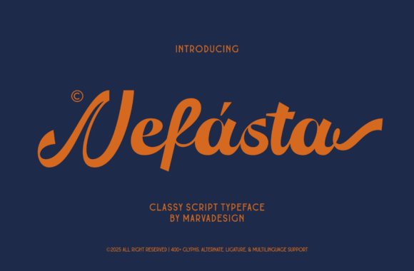 Nefasta: A Script Typeface That Elevates Your Design