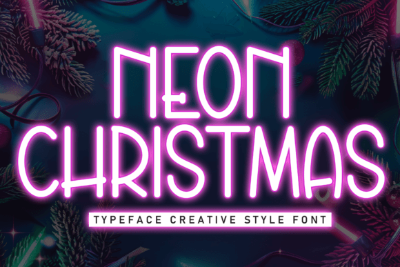 Neon Christmas Font