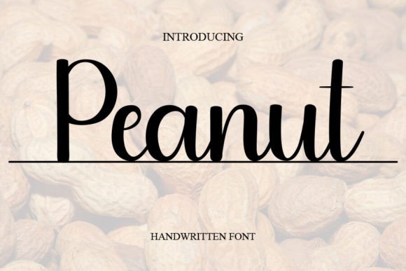 Peanut: A Sweet and Cursive Handwritten Font for Elegant Design