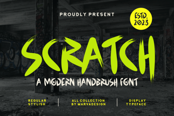 Scratch: A Modern Handbrush Font for Dynamic Design