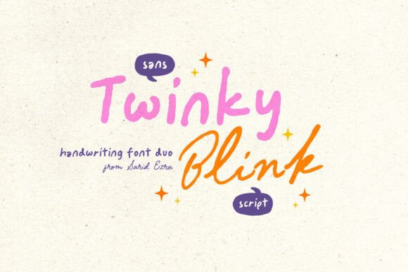 Twinky Blink: A Font Pair for Creative Expression