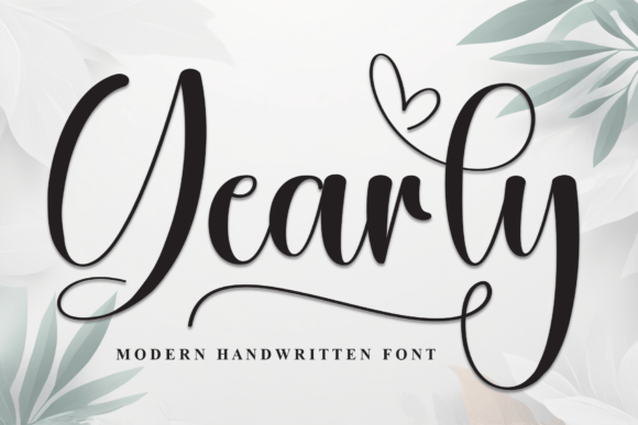 Yearly: A Bold Handwritten Script Font for Modern Design
